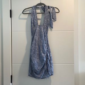 *NWT* Blue Paisley Halter Dress